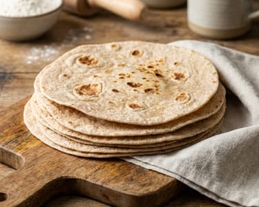 Homemade Whole Wheat Tortilla | Healthy Basic Recipe