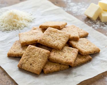 Parmezános kréker | Ropogós sajtos snack