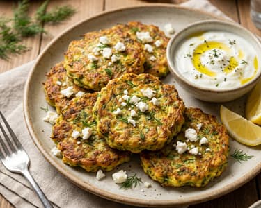 Turkish Zucchini Fritters (kabak mücveri)