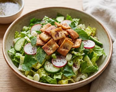 Lebanese Vegetable Salad (Fattoush)