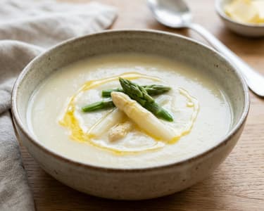 Silky Asparagus Cream Soup | Spring Indulgence
