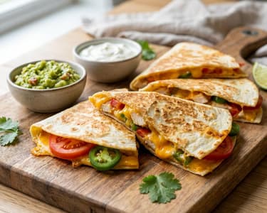 Szaftos csirkés quesadilla | Gyors mexikói vacsora