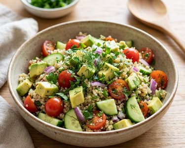 Vegetable Quinoa Salad with Avocado