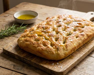 Focaccia | Hagyományos olasz lepénykenyér rozmaringgal
