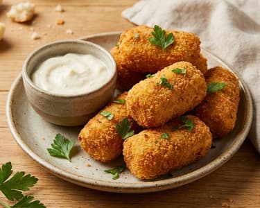 Csirke krokett aioli mártással