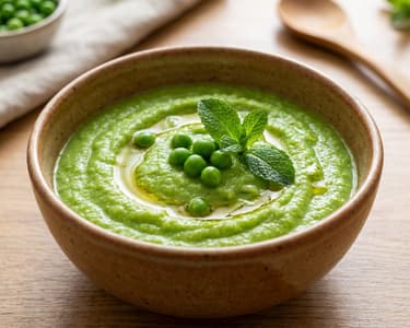 Silky Green Pea Puree with Tahini
