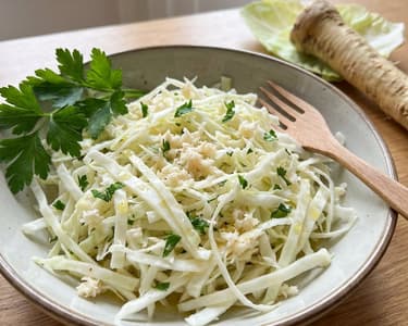 Horseradish Cabbage Salad | Fresh and Spicy Side Dish