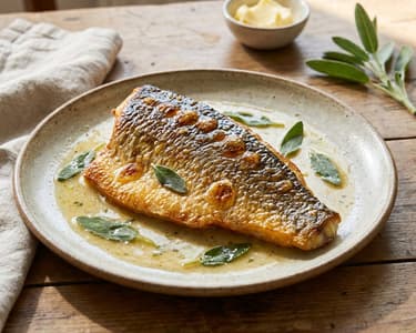 Pan-fried carp with sage | Festive fish dish in 30 minutes