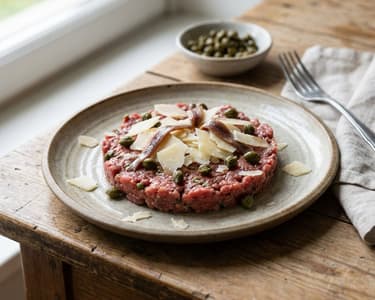Piedmontese Beef Tartare | Italian gourmet appetizer