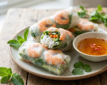 Nyári tekercs Nước chấm mártogatóssal