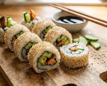 Uramaki – kaliforniai tekercs szezámmaggal