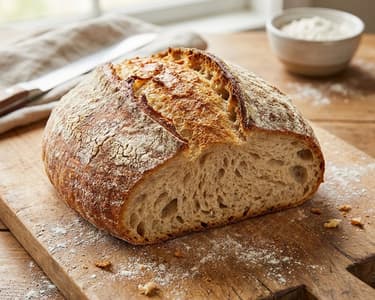 Country Bread | Crispy Homemade Loaf Recipe