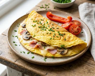 Klasszikus omlett háromféle töltelékkel