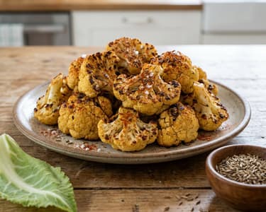 Fűszeres sült karfiol | Ropogós és füstös vegetáriánus snack