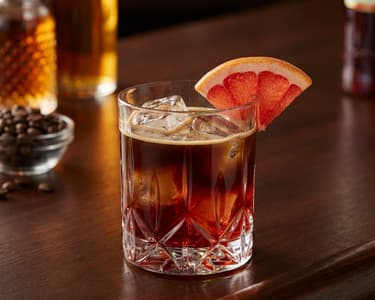 Campari Coffee Cocktail with Grapefruit