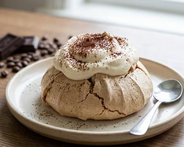 Kávés Pavlova | Különleges kávés desszert