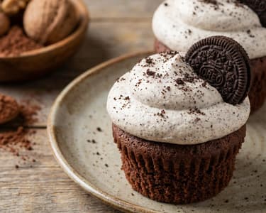 Oreo cupcake selymes mascarpone krémmel