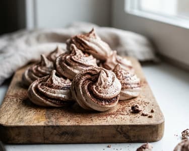 Chocolate Meringues | Easy and Crispy Dessert