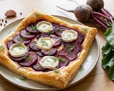 Beetroot and Goat Cheese Pie