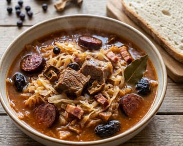 Bigos - Polish meat and cabbage stew