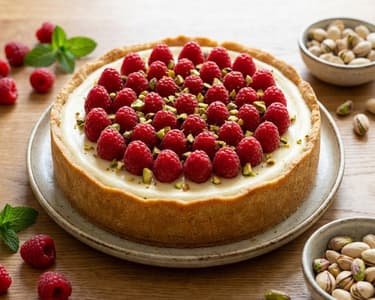 Raspberry Ricotta Cheesecake | Easy and Creamy Dessert