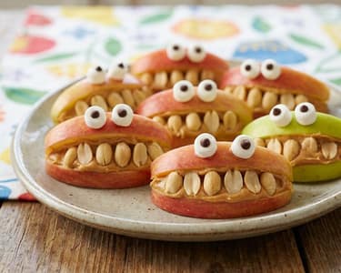 Vicsorgó almafalatok | Egészséges halloweeni snack