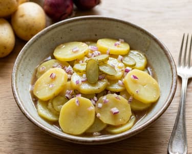 Bécsi burgonyasaláta | Könnyű majonézmentes köret