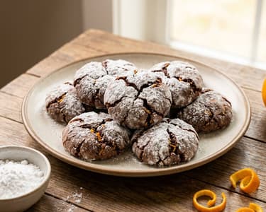 Orange Crinkle Cookies