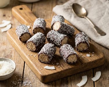 Coconut sticks | No-bake festive dessert