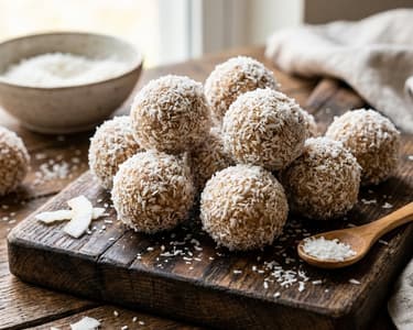 Creamy Coconut Balls without Baking