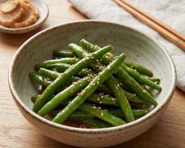 Green beans with miso paste | Quick Japanese side dish