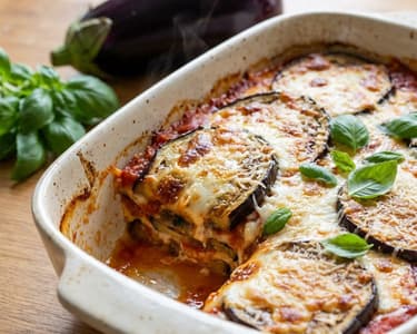 Padlizsános lasagne parmigiana
