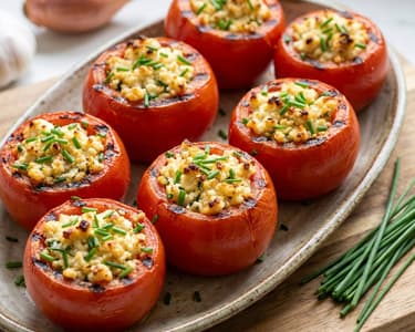Grillezett töltött paradicsom | Könnyű nyári grill recept