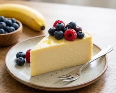 Egészséges túrótorta erdei gyümölccsel