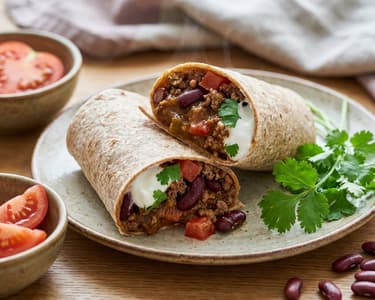 Burrito marhahússal és vörösbabbal