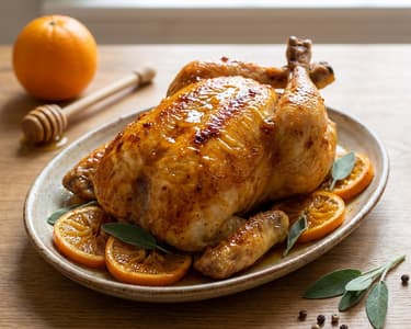 Orange and Honey Roasted Chicken with Sage