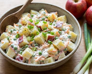 Potato Salad with Yogurt and Apple | Fresh and Easy Recipe