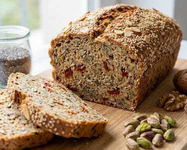 Seeded Bread with Dried Tomatoes | Gluten-Free and Low Carb