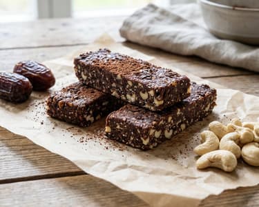 RAW szelet | Egészséges datolyás-kesudiós snack