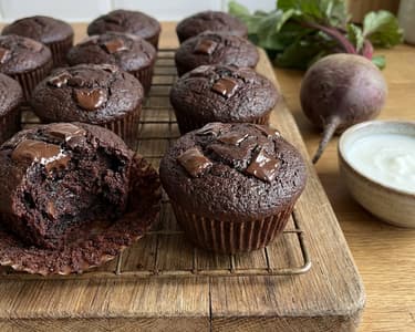 Chocolate Beetroot Muffins