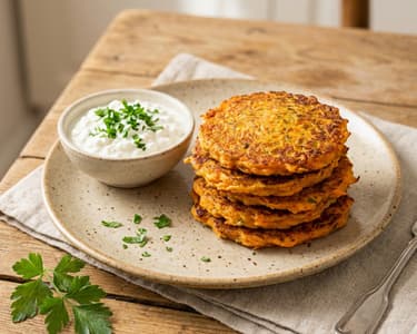 Basil Carrot Patties with Smoked Tofu
