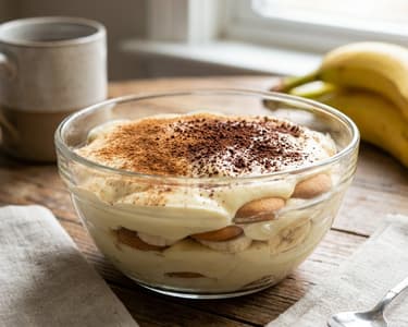 Egg-free banana pudding