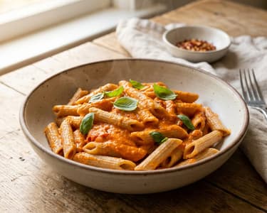 Penne with Paprika-Tomato Sauce