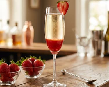 Rossini Cocktail | Strawberry Prosecco Specialty