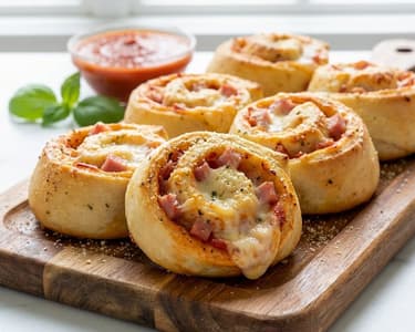 Pizza csigák tönkölybúzából