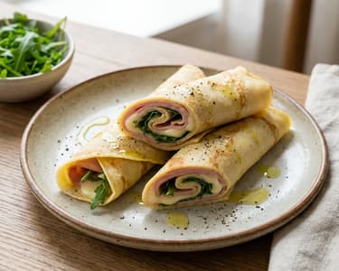 Filled Savory Pancakes for Snack | Quick and Delicious