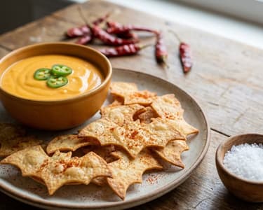 Halloween-i tortilla chips cheddar mártogatóssal