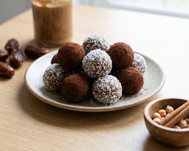 Édes csicseriborsó golyók | Egészséges és gyors snack