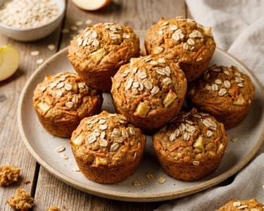 Almás-sárgarépás muffin | Egészséges uzsonna cukor nélkül