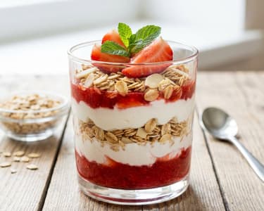 Gyümölcsös parfait